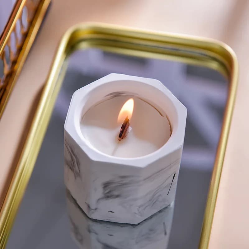 Mimi & Koko : Marble Soy Wax Natural Candle