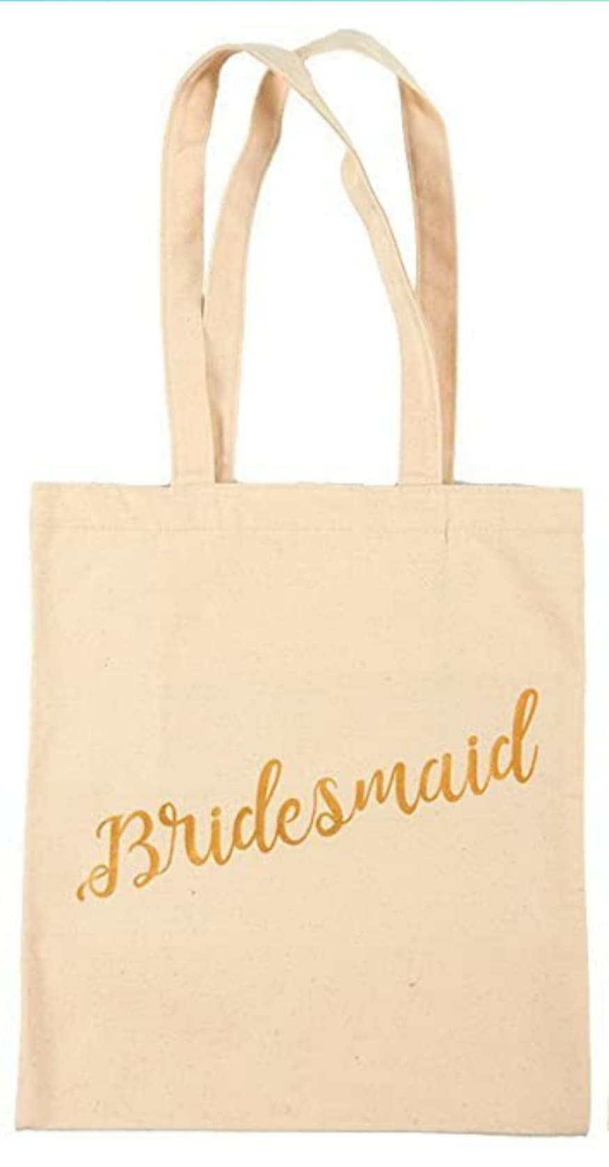 Bridesmaid 100% Cotton Tote Bag